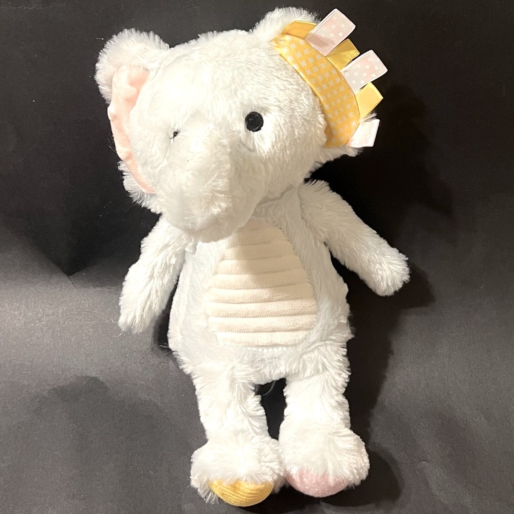 2021 Target Make Believe‎ Ideas Ltd Sensory White Elephant Plush Stuffed Animal